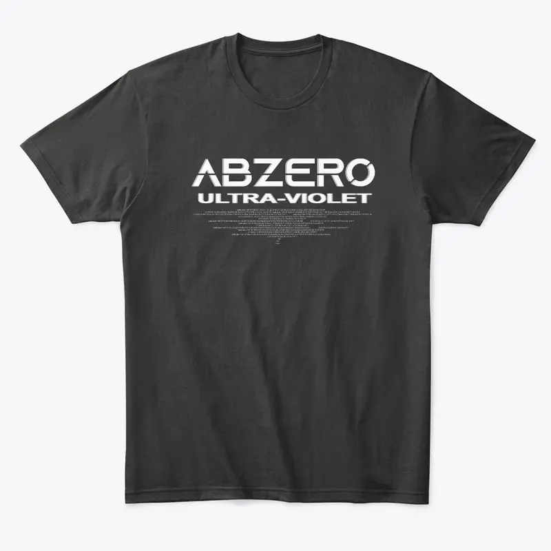 Abzero Logo and Ultra-Violet (White)