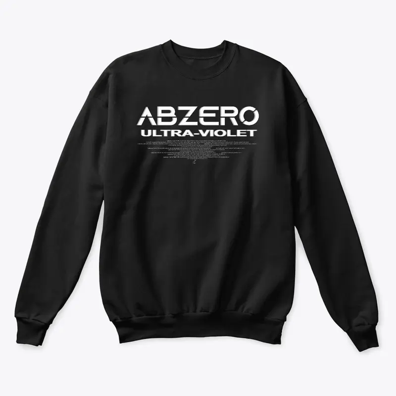 Abzero Logo and Ultra-Violet (White)