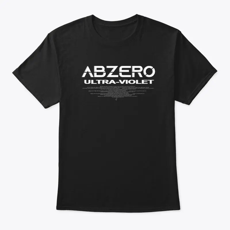 Abzero Logo and Ultra-Violet (White)